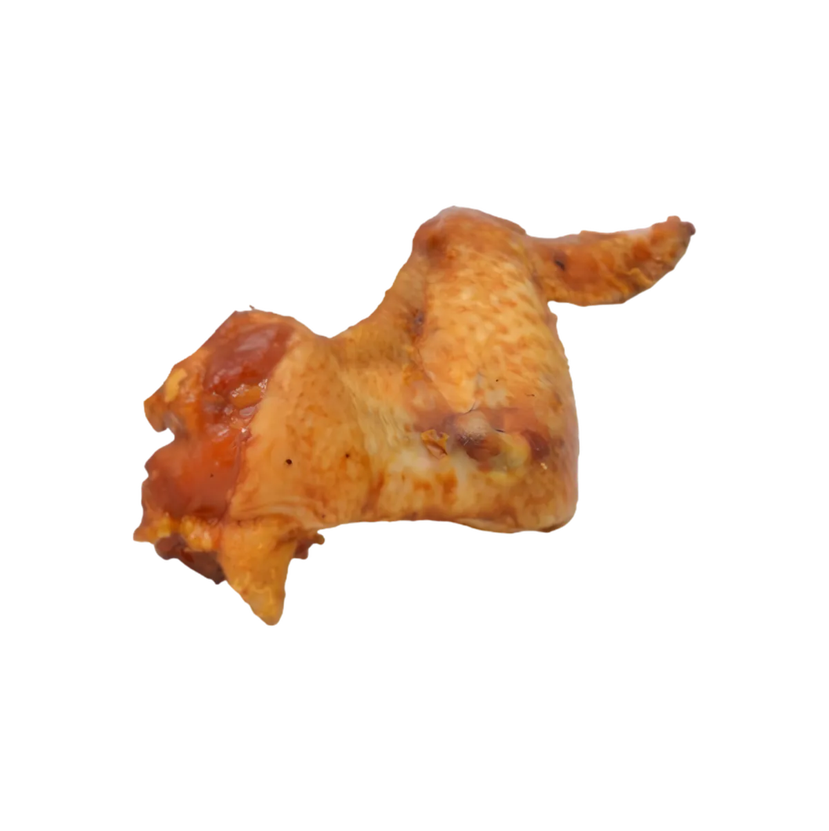 Aileron de dinde fumé partiellement entamé, révélant une chair juteuse. Parfait pour plats rapides ou salades protéinées.